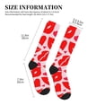 thumbnail image 2 of Lsque Lips Kiss Pattern Sport Compression Socks for Men & Women 15-20 mmHg Knee High Nurse Pregnant Running Medical and Travel Athletic, 2 of 6