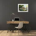 thumbnail image 3 of Strubel, Klaus 32x25 White Modern Wood Framed Museum Art Print Titled - Lakeside Hideaway, 3 of 4