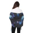 thumbnail image 4 of FORMRS Womens Scarf Winter Soft Long Big Warm Shawls Wrap Tassel Scarves, Watercolor Galaxy, 4 of 9
