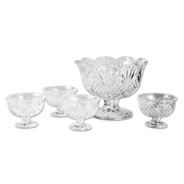 Godinger Dublin 5Piece Crystal Dessert Set