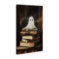thumbnail image 3 of Stupell Industries Ghost on Book Stack Canvas Wall Art, design by Arlington Prints, 3 of 7