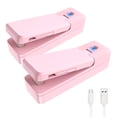thumbnail image 1 of Mini Bag Sealer, 2PACK Rechargeable Heat Sealers, 2 in 1 Portable Sealer and Cutter, Heat Sealer for Plastic Bags, Food Storage, Mini Vacuum Sealers Machine with 2 USB Cable, 1 of 7