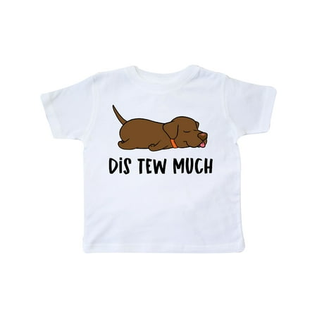 

Inktastic Napping Dis Tew Much Chesapeake Bay Retriever Gift Toddler Boy or Toddler Girl T-Shirt