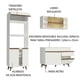 thumbnail image 4 of Cocina Integral Completa Modular Madesa Reims 190cm Blanco 3, 4 of 10