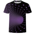 thumbnail image 1 of TSADFHJI Chemises pour Hommes Automne Printemps Imprimé Manches Courtes Col Rond T-Shirt Floral Tendance Mode TG Noir, 1 of 3