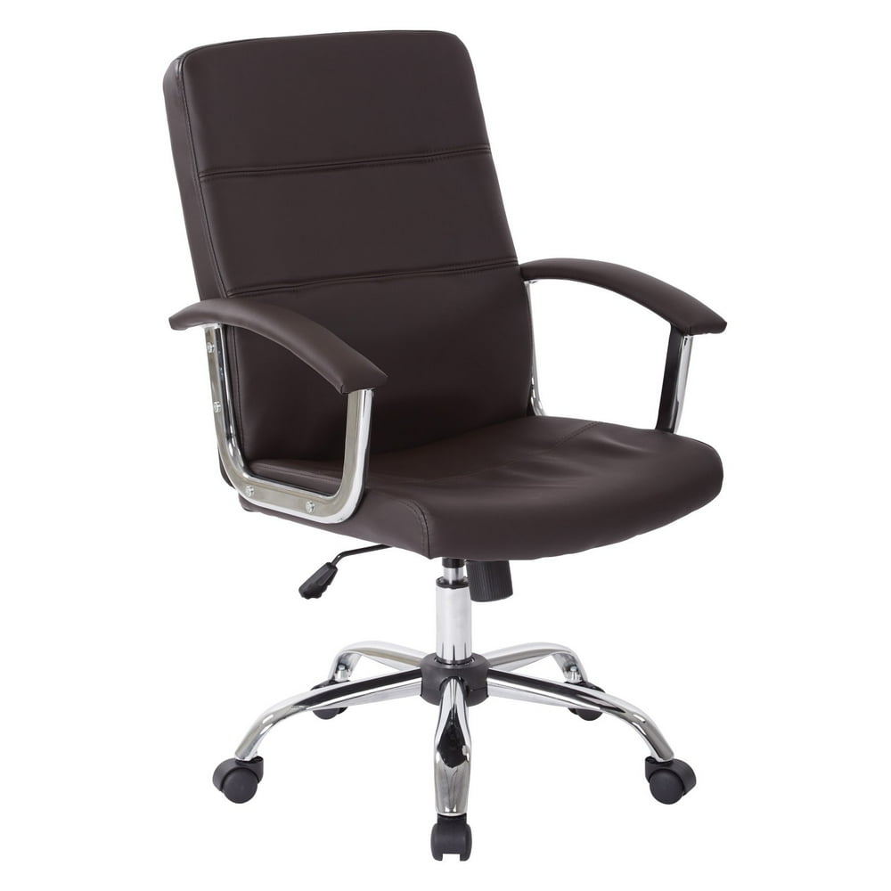 Malta Office Chair, Espresso Vinyl