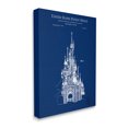 thumbnail image 3 of Stupell Industries Amusement Castle Blueprint Graphic Art Gallery Wrapped Canvas Print Wall Art, Design by Karl Hronek, 3 of 7