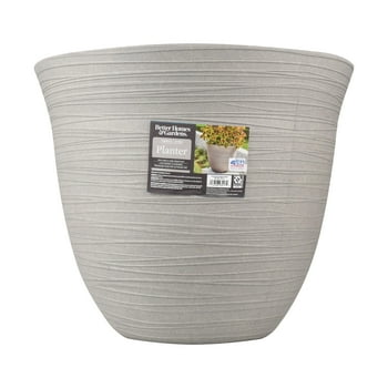 Better Homes & Gardens Terrence 19" Wide Round Resin er Cement Color