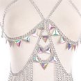 thumbnail image 3 of Cadena de bikini con diamantes de imitación, cadena para el cuerpo con lentejuelas sexy, sujetador de verano, joyería para el cuerpo para mujeres y niñas, 3 of 5