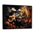 thumbnail image 2 of Designart "Melody Musical Mexico Mariachi wall art III" Mexico Floater Framed Wall Art Print, 2 of 7