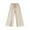 White, variant on Htigea Palazzo Pants for Women Cotton Linen Capri Pants Summer Elastic High Waisted Yoga Long Pants Solid Color Loose Fit Wide Leg Pants with Pockets