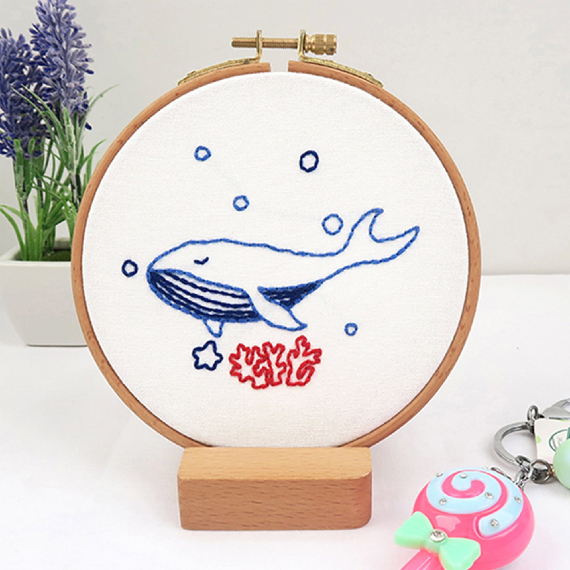 Bead Embroidery Kit Jellyfish Beaded needlepoint Beaded stitching Beadwork  DIY