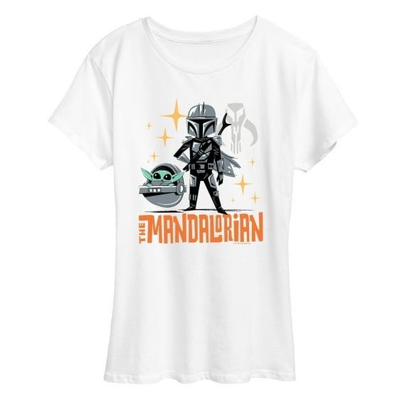 Star Wars - The Mandalorian Doodle Mondo    - Wo Men's Short Sleeve Graphic T-Shirt