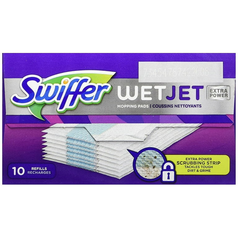 Swiffer Wet Jet With Mr. Clean Magic Eraser 10 Extra Power Cleaning Pads  37000817888