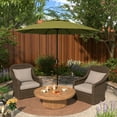 thumbnail image 5 of California Umbrella Olefin 9' Bronze Round Autotilt Aluminum Patio Umbrella, Kiwi, 5 of 5
