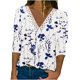 thumbnail image 2 of Puntoco - Blusa de manga larga con encaje estampado a la moda para mujer, tops casuales con cuello en V Puntoco Puntoco-6814, 2 of 5