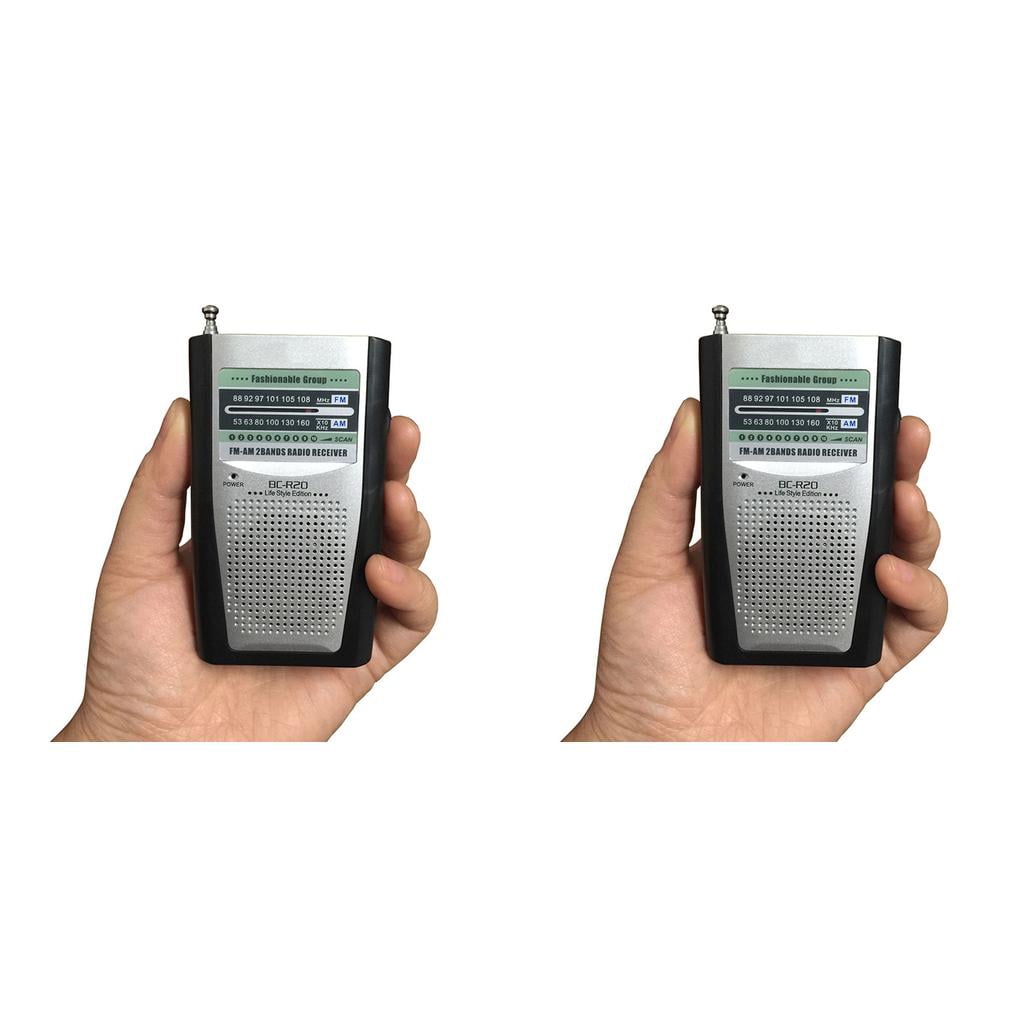 F-blue Radio Multifunzione Old Man BC-R20 Mini Tasca Portatile AM ​​FM Radio Receiver Altoparlante Music Player 