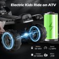 thumbnail image 7 of Infans 6V Kids ATV Quad Electric Ride On Car Toy Toddler w/LED Light&MP3 Black, 7 of 7