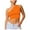 Orange tank tops, variant on Wycnly Summer Tank Tops Plain Slash Neck Sleeveless T Shirts for Women Ladies Solid One Shoulder Knitted Ribbed Cropped Tops Vest Pink s Under $5