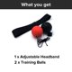 thumbnail image 3 of Pelota de boxeo para entrenamiento de velocidad y reflejos con 2 pelotas, 3 of 8
