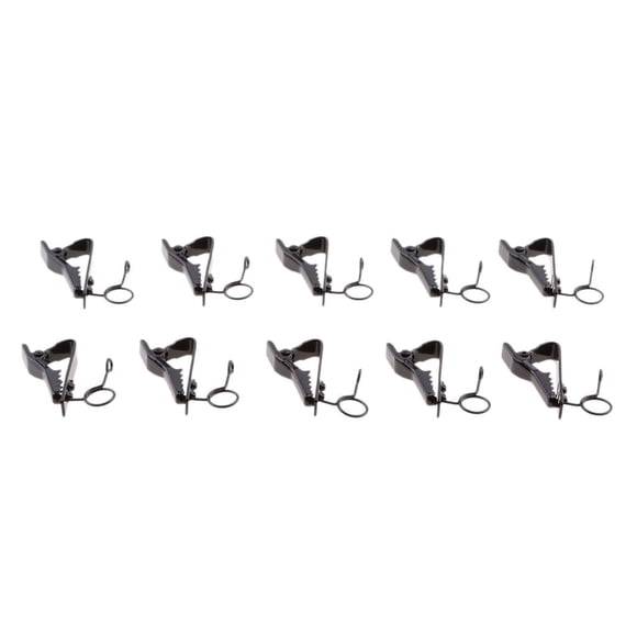 Paquete Clips Tipo Yuyangstore 0.35 Pulgadas clip de solapa Negro para Sistema de