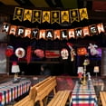 thumbnail image 3 of Decoraciones de fiesta de Halloween, pancarta de cumpleaños aterradora para decoraciones de fiesta de niños de Halloween, 2 piezas, 3 of 5