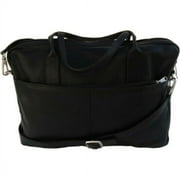 Piel Leather Top-Zip Portfolio