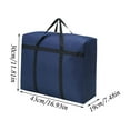 thumbnail image 3 of Bolsa De Almacenamiento De Tela Oxford Bolsa De Almacenamiento Grande De Tela Oxford, Organizador De Equipaje Con Compartimentos Clasificados Para Ropa De Viaje Y Edredones, Azul, S (1 Unidad) Rkxzt, 3 of 9