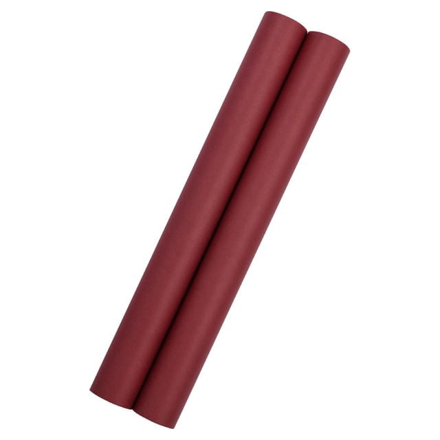 JAM Paper Matte Wrapping Paper, 52.6 Sq ft Total (17 in x 18 Ft Each), Burgundy, 2 Rolls