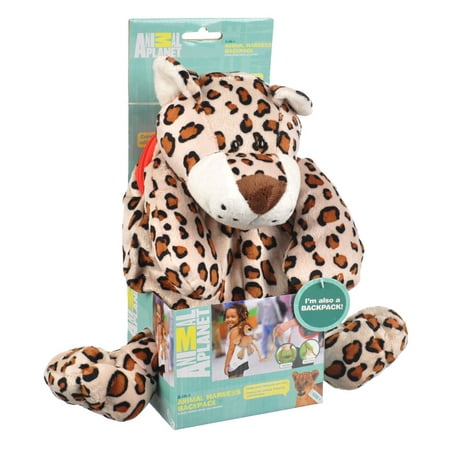 animal planet 2 in 1 harness backpack, leopard, child leash, bJy walking safety harness, kid backpack with tether, toddler travel, wrist leash