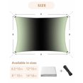 thumbnail image 5 of Light Green Black Ombre Sun Shade Sail 8'x10' Rectangle Outdoor Shade Canopy, Modern Gradient Abstract Art Porch Shades Outdoor Sun Blocking Screen, Sunshade Cloth Covers for Patio/Deck/Garden, 5 of 5