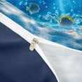 thumbnail image 5 of Manfei Underwater Starfish Seashell Pearl Twin Bedding for Kids Boys and Girls, Coastal Ocean Print Duvet Cover Set, Navy Reversible 2-Piece, 1 Duvet Cover and 1 Pillowcase, 5 of 7