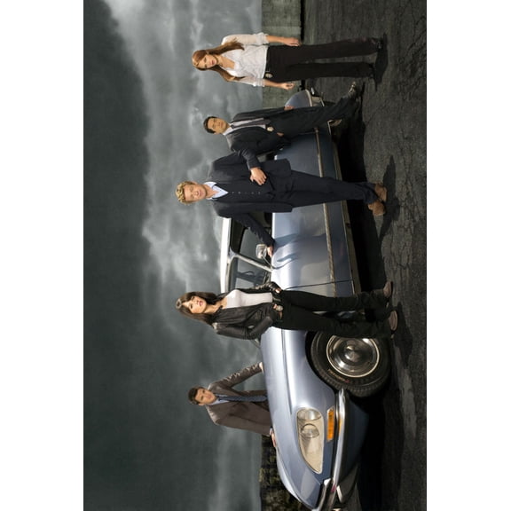 Mentalist Cast Poster Simon Baker 16in x 24in Poster Square Adults Western Graphic