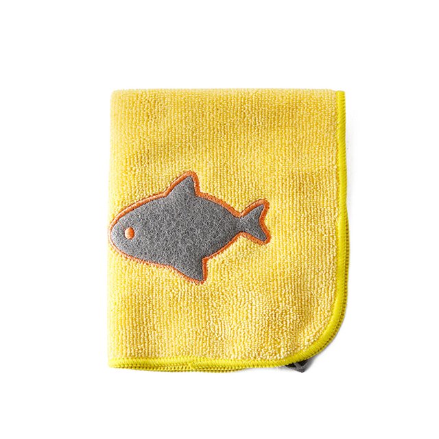Homeholiday Microfibre Dish Bowl Pan Glass Cloths Washing Towel Cartoon Pattern Kitchen Cleaning Wiping Rags