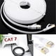thumbnail image 5 of Cateissary Cable de red plano negro blanco de 1-20M Cable de red Ethernet Cat7 tipo hogar Cables de computadora blanco 3M, 5 of 6