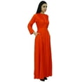 thumbnail image 4 of Bimba Robe Jilbab à Manches Longues pour Femmes avec Col Mandarin et Poches, 4 of 8