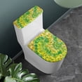 thumbnail image 2 of HELLHERO Sunflower and Calf Pattern Polyester Fabric Toilet Seat Cover for Toilet Holiday Dressing Toilet Seat Cover Replacement with Elastic Bottom 2 Piece, 2 of 8