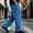 Blue, variant on Gamivast Cargo Sweatpants for Men with Multiple Pockets Soft Heavyweight Baggy Loose Fit Open Bottom Utility Pants for Work Streetwear Travel Lounge and Everyday Casual Wear Blue L