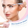 thumbnail image 3 of 6Pcs Eyebrow Razor Mini Eyebrow Razor Trimmer Female Face Shaver Lip Hair Remover with Precision Cover Small Shaver for Women Makeup Face Care Tools(Clear, Clear Purple, Light Blue), 3 of 7