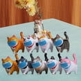 thumbnail image 3 of Mini figuras de gatos, modelos de animales, decoración del hogar, accesorios de mesa, adornos de jardín B, 3 of 6