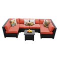 thumbnail image 1 of TK Classics Barbados Wicker 7 Piece Patio Conversation Set and 2 Sets of Cushion Covers, 1 of 2