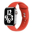 thumbnail image 1 of Silicone Band Compatible for Apple Watch Bands 40mm 44mm 38mm 42mm 41mm 45mm, Soft Replacement Strap Sport Wristband for iWatch SE Series 7/6/5/4/3/2/1 Women Men Sport Edition, 1 of 6