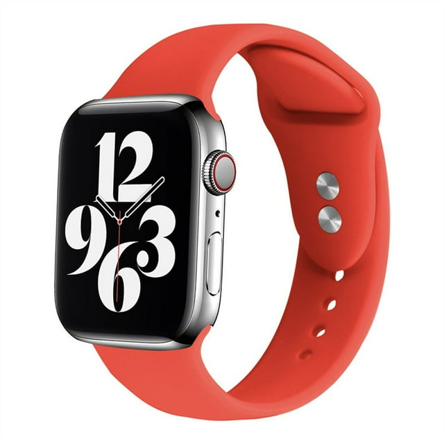 Silicone Band Compatible for Apple Watch Bands 40mm 44mm 38mm 42mm 41mm 45mm, Soft Replacement Strap Sport Wristband for iWatch SE Series 7/6/5/4/3/2/1 Women Men Sport Edition