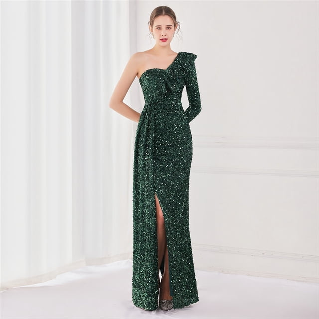 Vestido estilo hada para fiesta, vestido de noche, vestido sexy largo adelgazante para novia