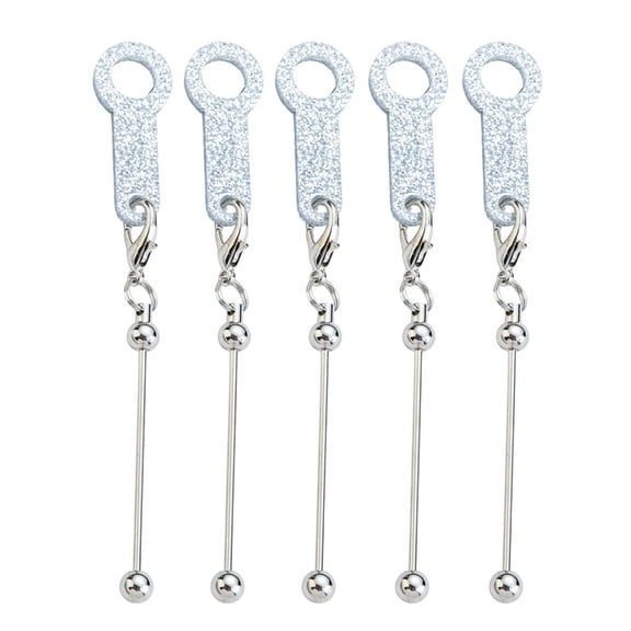 Beadable Cup Charm Straw Charm Blank DIY Bead Straw Charm Adapter