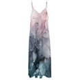 thumbnail image 4 of Robe Longue Sans Manches Peinture Abstraite Fluide Grise Robe d'Été, 4 of 4