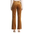 thumbnail image 3 of Allegra K Women's High Waist Velvet Bell Bottom Pants with Pockets, 3 of 6