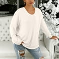 thumbnail image 4 of Purcolt Womens Long Sleeve Shirts Lightweight Casual Crew Neck Basic Tee Tops Comfortable Loose Fit Tunic Tops Outdoor Pullover, 4 of 9