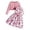 01_Pink, variant on GPOECD Girls Outfits Fall Floral Sleeveless Dress with Solid Color Cardigan Outfits Two Piece Girls Sets,01_Purple,3-4 Years