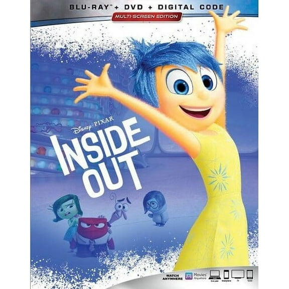 Inside Out (Blu-ray   DVD   Digital Code) Disney Kids & Family